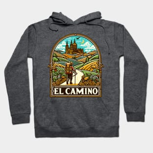 Buen Camino! El Camino de Santiago de Compostela - The Way of Saint James - Peregrino Pilgrim - Camino Frances Ingles Primitivo, Shirt, Hoodie, Mug, Tote, Sticker, Souvenir, etc Hoodie